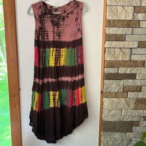 Neelam Women’s Summer dress or bathing suit cover up. Free size Sleeveless